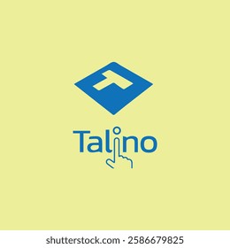 Telino letter logo design vector