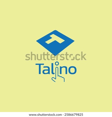 Telino letter logo design vector