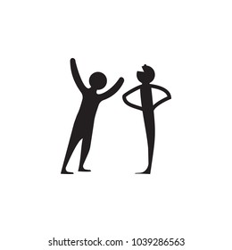 tell jokes icon. Detailed icon of friendship and relationships icon. Premium quality graphic design. One of the collection icon for websites, web design, mobile app on white background