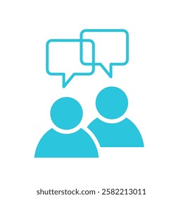 Tell, Talk, Dialog Icon. Isolated on White.
