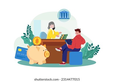 Teller providing customers with basic banking services such as cash withdrawals and deposits.