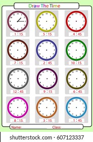 Telling the time, what is the time,