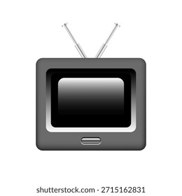 Icono de Telly 3d. Vector 3D arte de Clip aislado en un fondo blanco.