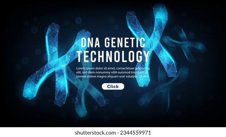 Telomere DNA genetics innovation and technology. Healthcare and medical technology background. Biology, micro biology, science and technology concepts. Hi-tech futuristic design. Vector illustration.