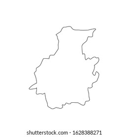 Telsiu region map in Lithuania