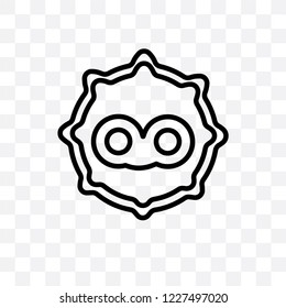 telugu language vector linear icon isolated on transparent background, telugu language transparency concept can be used for web and mobile