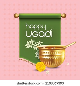 Telugu regional new year festival ugadi wishes - scroll