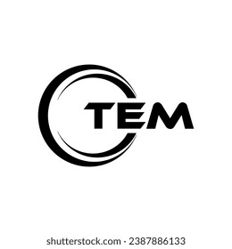 TEM Letter Logo Design, Inspiration for a Unique Identity. Modern Elegance and Creative Design. Watermark Your Success with the Striking this Logo.