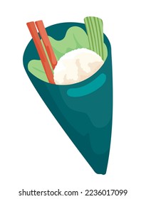 temaki japanese food icon isolated