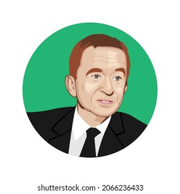 Temanggung, Indonesia - October 30th 2021 : Bernard Arnault Vector Art