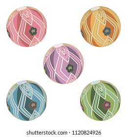 Temari Japanese handball set