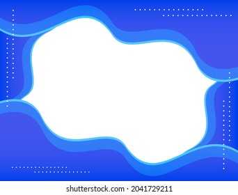 Tempalte Background Design Blue Color Vector Stock Vector (Royalty Free ...