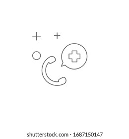 tempalte design health call icon