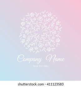 Tempalte logo vector, Floral logo.