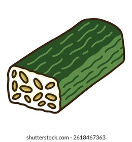 tempeh icon with colored style