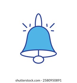 Tempel Bell icon vector stock illustration