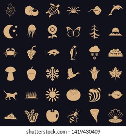 Temper icons set. Simple set of 36 temper vector icons for web for any design