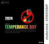 Temperance Day, observed on November 14th, promotes moderation and self-control, particularly regarding the consumption of alcohol.