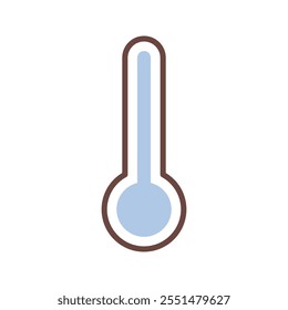 Temperature cold icon. Editable weather icon vector