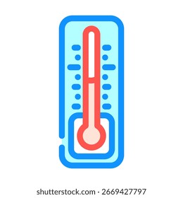 temperature control color icon vector. temperature control sign. isolated symbol illustration