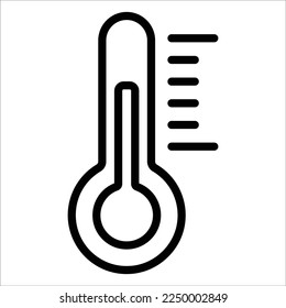 Temperature, control fully editable vector fill icon

