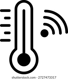 Temperaturkontrollsymbol, Symbolgrafik, Vektor