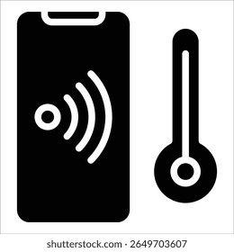 Temperature Control Icon Element For Design