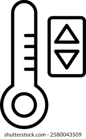 Temperature Control icon line vector illustration