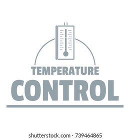 Temperature control logo. Simple illustration of temperature control vector logo for web
