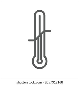 Control de temperatura Paquete de envío Manejo de iconos conjunto de vectores de iconos simple 