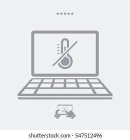 Temperature control system - Vector icon for computer website or application