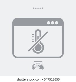Temperature control system - Vector icon for computer website or application