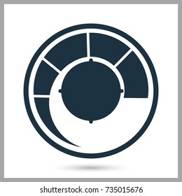 Temperature controller simple icon for web and mobile design
