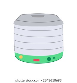 Temperaturdehydrator-Lebensmittelkartoon. Leute Infografik, Schlaganfall Durst, Mann trinken Temperatur-Dehydrator Nahrungszeichen. einzelne Vektorgrafik-Vektorgrafik