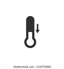 Temperature down icon