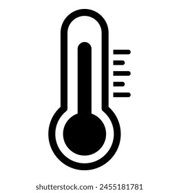 Temperature flat icon. Weather, hot and cold climate