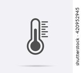 Temperature flat vector icon. Chill symbol concept isolated. Medicine thermometer. Weather, hot and cold climate in trendy style for web site, mobile app design. Logo illustration. 