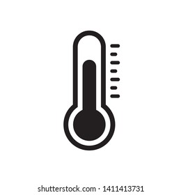 Temperature flat vector icon symbol