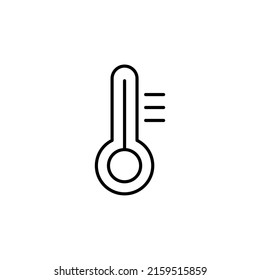 Temperature flat vector icon. . Weather, hot and cold climate for web site, mobile app design. eps 10