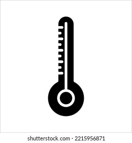 temperature gauge icon on white background