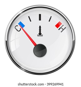 Temperature gauge. Vector illustration on white background