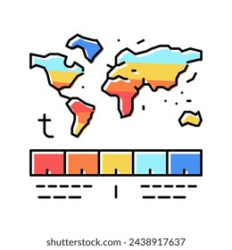 Temperatur Globe Farbe Symbol Vektor. Temperatur Globe Zeichen. Isolierte Symbol Illustration