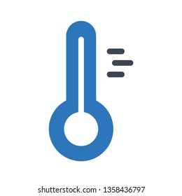 temperature glyph double color