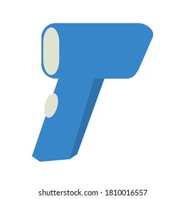 Temperature Gun icon isolated on white background vector.