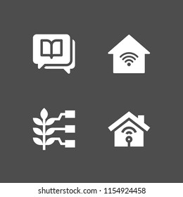 temperature icon. 4 temperature set with smart and smart home vector icons for web and mobile app