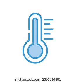 Temperature Icon autumn vector stock illustration.