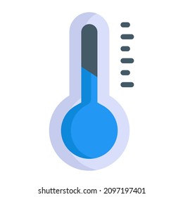 temperature icon, Christmas and celebrations. flat symbol collection. Editable vector Design