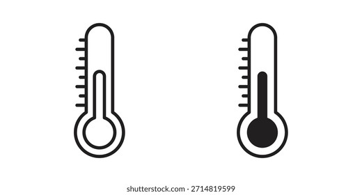 Icono de temperatura colección. iconos simples modernos para el Web