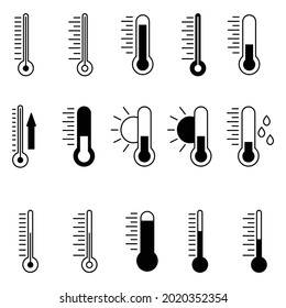 temperature icon collection, vector design