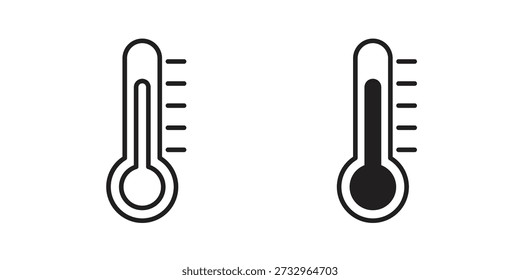 Vektorgrafik mit dem Konzept des Temperatursymbols. Logo-Symboldesigns